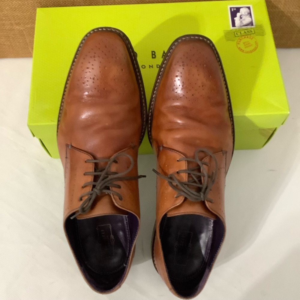 Ted Baker Men’s Marar Leather Brogues Tan Size 12